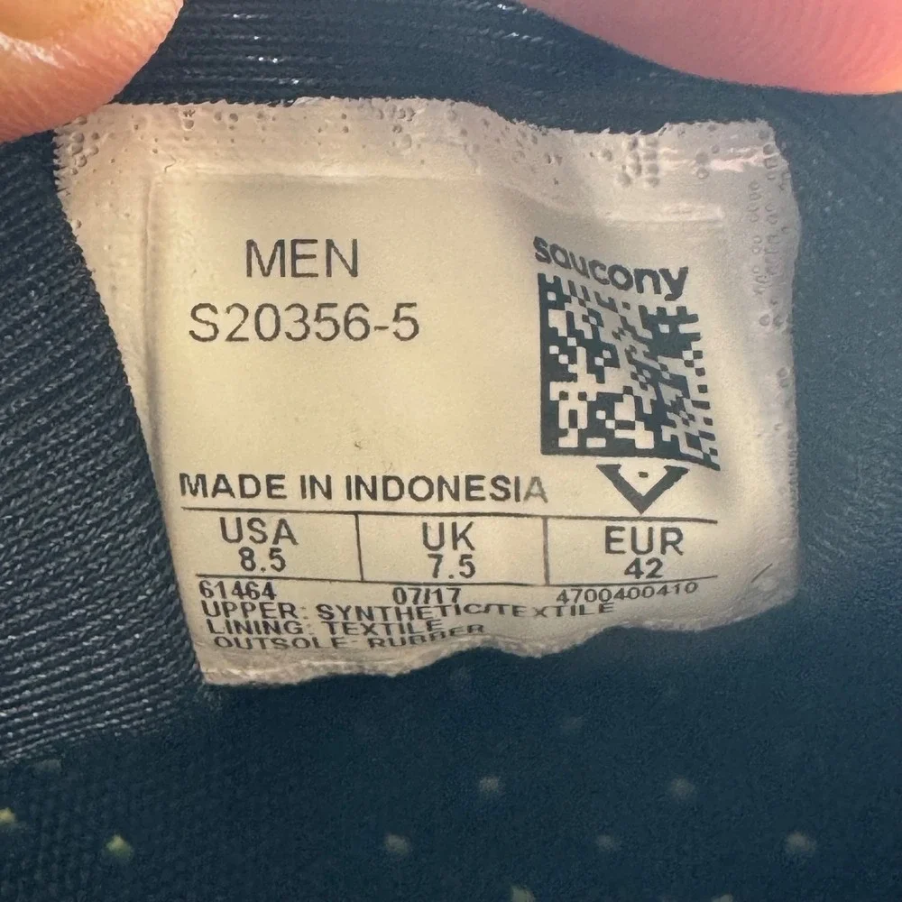 Saucony Kinvara 10 Running‎ Shoes Neon Green Athletic Sneakers Men's Size 8.5 - Picture 8 of 11